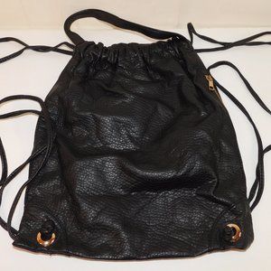 Culture Riot Black Cinch Bag Side Zipper